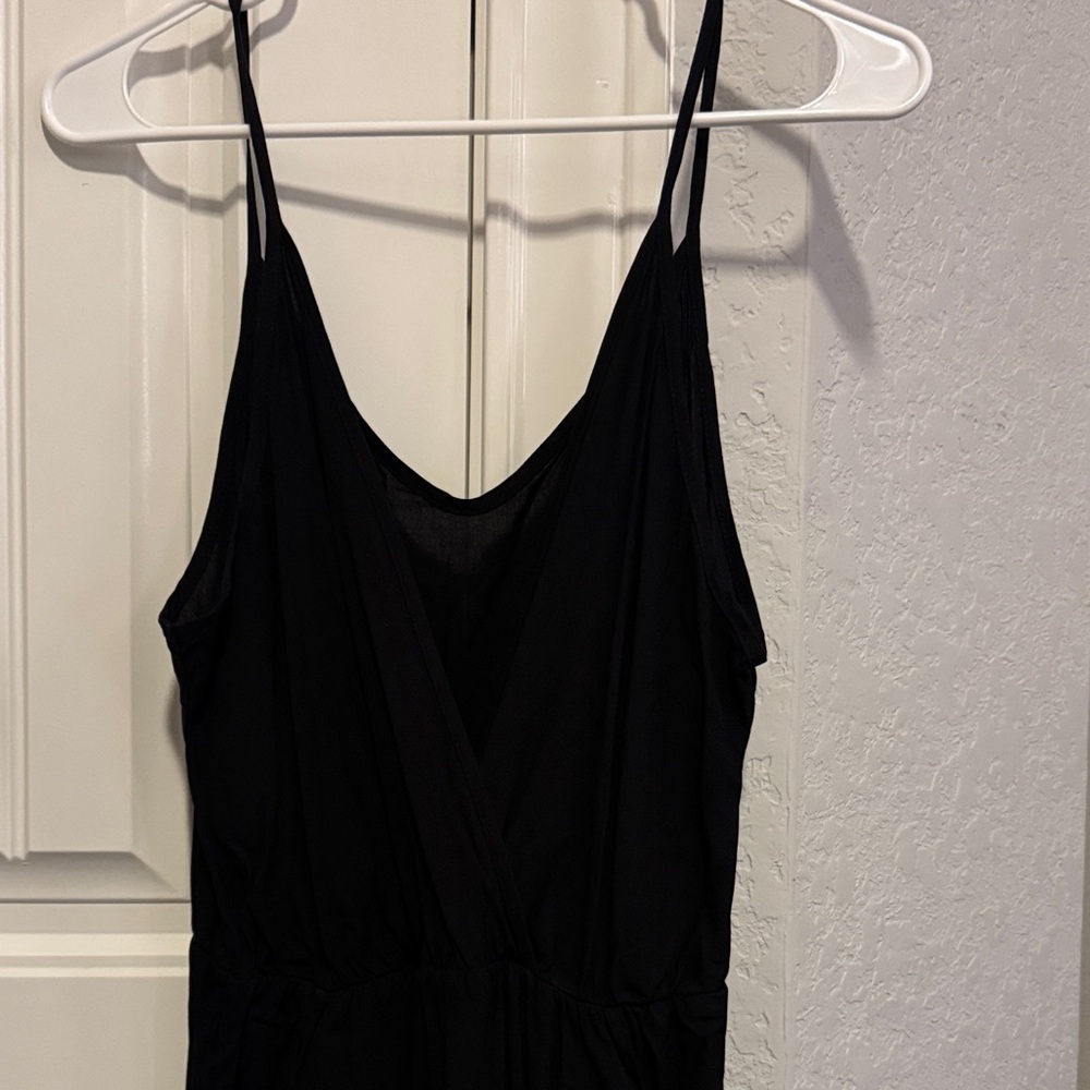 NWOT  Harem Black Jumpsuit with pockets - Picture 2 of 3